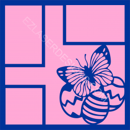 Butterfly and Easter Eggs